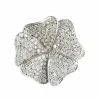 Bague Fleur pavage diamants