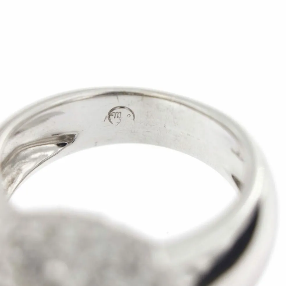 Bague Fleur perle et diamants