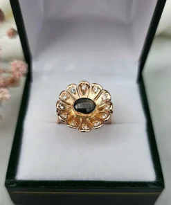 Bague Fleur Saphir étoilé