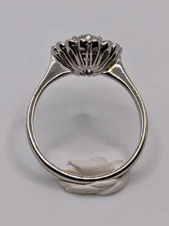 Bague fleur vintage diamants