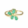 Bague Fleurette Emeraudes