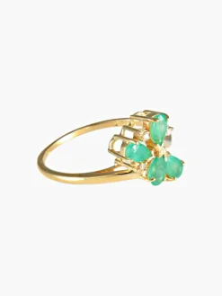 Bague Fleurette Emeraudes