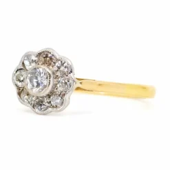 Bague Fleurs diamants