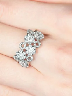 Bague Fleurs Diamants