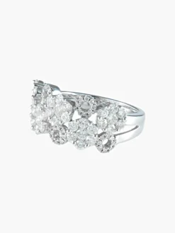 Bague Fleurs Diamants