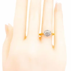 Bague Fleurs diamants