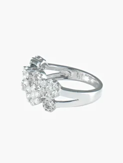 Bague Fleurs Diamants