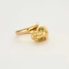 Bague félin or jaune diamants