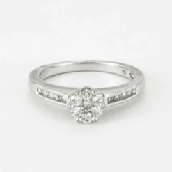 Bague Florale Diamants