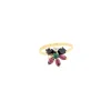 Bague Florale en or jaune