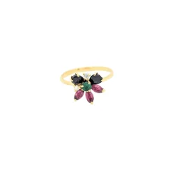 Bague Florale en or jaune