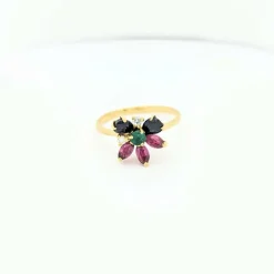 Bague Florale en or jaune