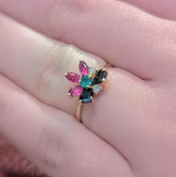 Bague Florale en or jaune