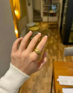 Bague gitane en diamant victorien