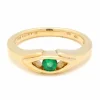 Bague Glamira en or jaune émeraude