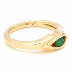 Bague Glamira en or jaune émeraude