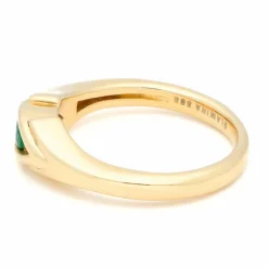 Bague Glamira en or jaune émeraude
