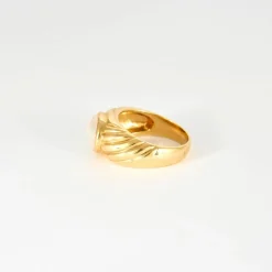 Bague Godron Opale