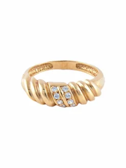 Bague Godron Or Jaune