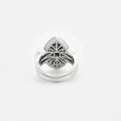 Bague godronné or et diamants