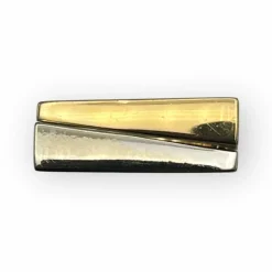 Bague géométrique deux ors