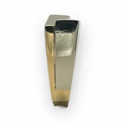 Bague géométrique deux ors