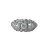 Bague géorgienne en platine et diamant