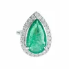 Bague Goutte d'émeraude