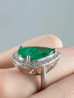 Bague Goutte d'émeraude
