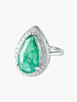 Bague Goutte d'émeraude