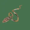 bague grand serpent en or blanc avec diamants naturels