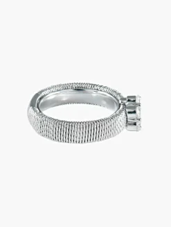 Bague Grande Fleur Diamants
