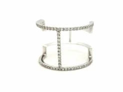 Bague Graphique Or blanc Diamant