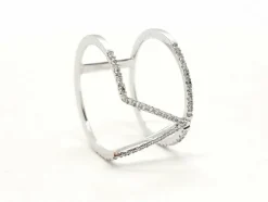 Bague Graphique Or blanc Diamant