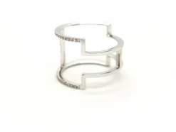 Bague Graphique Or blanc Diamant