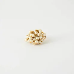 Bague grappe perles de culture