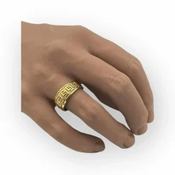 Bague grecque en or jaune