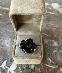 Bague Grelots onyx et diamants