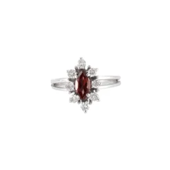 Bague Grenat Diamants