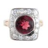 Bague Grenat Diamants