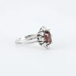 Bague Grenat Diamants