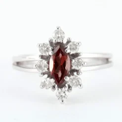 Bague Grenat Diamants