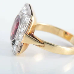 Bague Grenat Diamants