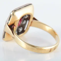 Bague Grenat Diamants