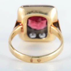 Bague Grenat Diamants