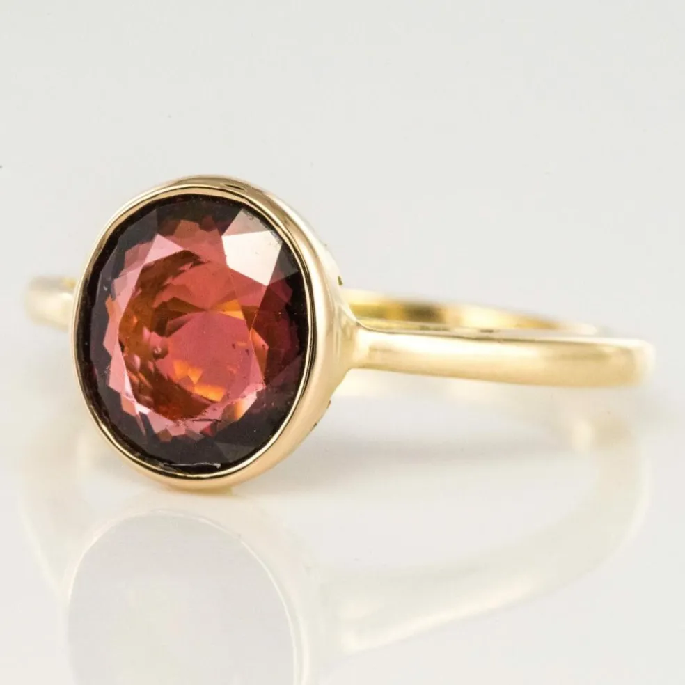 Bague grenat rhodolite