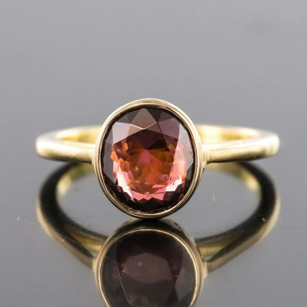 Bague grenat rhodolite