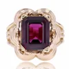 Bague grenat rhodolite et or vintage