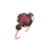 Bague grenats or rose 18 K