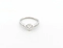 bague guerin joaillerie solitaire diamant de rosee 54 or blanc 18k